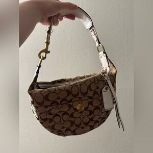 Coach Brown Signature Shoulder Bag